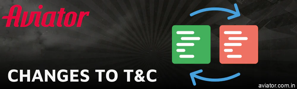 Policy on Amendments to Terms and Conditions