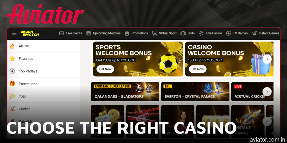 How to Choose the Best Casino for Aviator