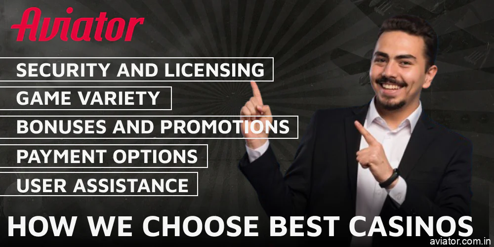 Our Methodology for Selecting the Best Aviator Casinos