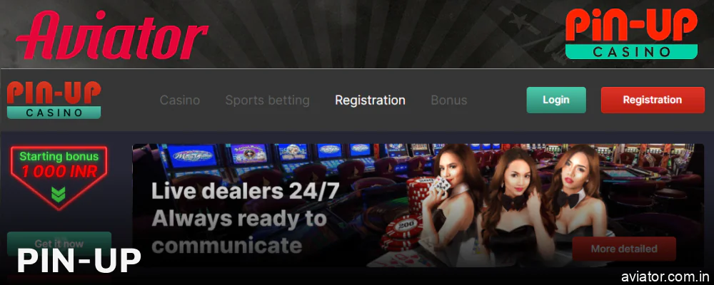 How to register for Aviator at Pin-Up India