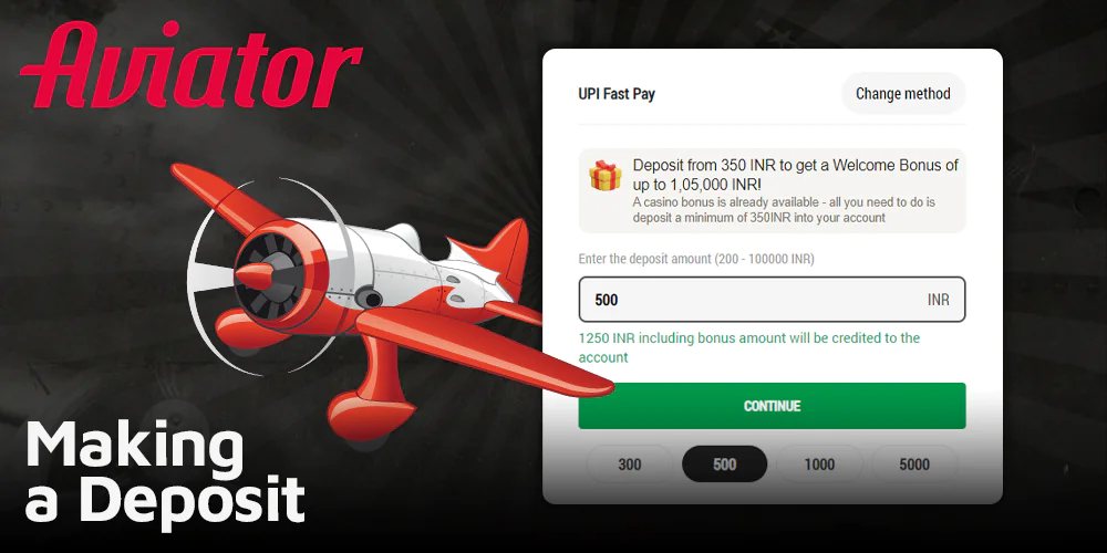 Fund your Parimatch account to get started with the Aviator game