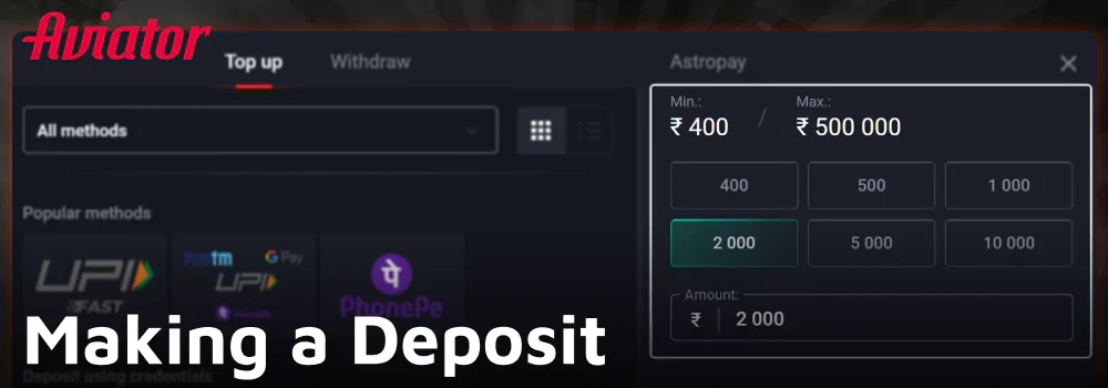 Funding Your Pin Up Account for Aviator