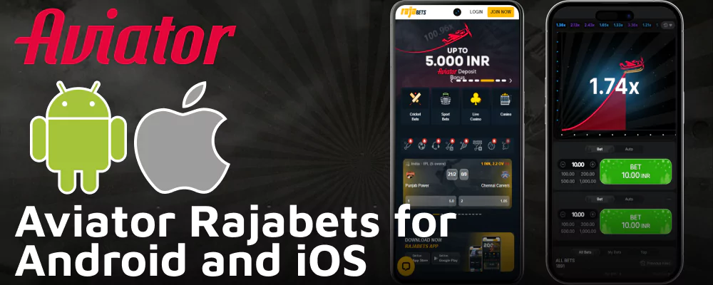 The Rajabets Aviator Mobile App for iOS and Android