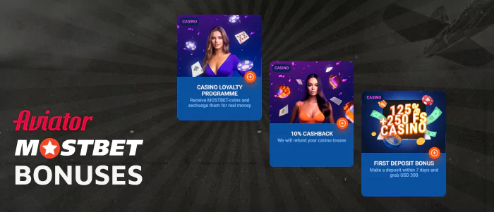 Summary of Bonuses for Mostbet Aviator Users